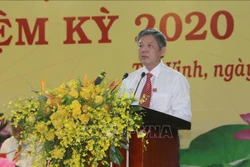 Đồng chí Ngô Chí Cường đắc cử Bí thư Tỉnh ủy Trà Vinh nhiệm kỳ 2020-2025. Ảnh: Thanh Hòa - TTXVN