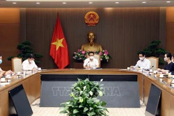 Quảng cảnh buổi làm việc. Ảnh: Phạm Kiên - TTXVN