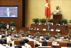 Phiên chất vấn và trả lời chất vấn tại kỳ họp thứ ba, Quốc hội khóa XV. Ảnh: Doãn Tấn - TTXVN