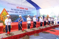 Lễ động thổ dự án. Ảnh: Tuấn Anh - TTXVN 
