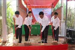 Nghi lễ khởi công. Ảnh: Thanh Hòa- TTXVN