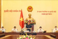 Chủ tịch Quốc hội Vương Đình Huệ phát biểu khai mạc. Ảnh: Trọng Đức - TTXVN 