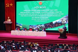 Thủ tướng Phạm Minh Chính phát biểu tại Hội nghị triển khai Nghị quyết số 11-NQ/TW. Ảnh: Dương Giang-TTXVN 