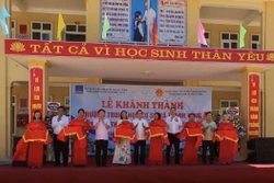 Nghi thức Khánh thành công trình mới. Ảnh : petrotimes.vn