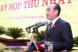 Đồng chí Vũ Xuân Cường, Phó Bí thư Thường trực Tỉnh ủy Lào Cai, Chủ tịch Hội đồng Nhân dân tỉnh Lào Cai khóa XVI, nhiệm kỳ 2021-2026. Ảnh: Quốc Khánh - TTXVN