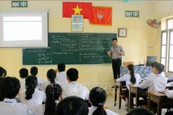 Một tiết học ôn tập cho kỳ thi tốt nghiệp THPT. Ảnh: Đại Nghĩa - TTXVN