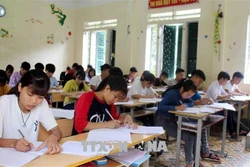 Kỳ thi tốt nghiệp Trung học Phổ thông 2020 sẽ tổ chức thi 5 bài thi. Ảnh: TTXVN phát
