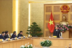 Thủ tướng Nguyễn Xuân Phúc phát biểu tại buổi làm việc với tỉnh Trà Vinh. Ảnh: Thống Nhất - TTXVN