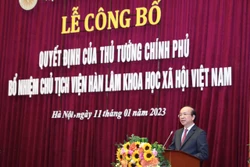 Công bố quyết định bổ nhiệm Chủ tịch Viện Hàn lâm Khoa học xã hội Việt Nam