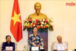 Chủ tịch Quốc hội Nguyễn Thị Kim Ngân phát biểu bế mạc. Ảnh: Trọng Đức - TTXVN