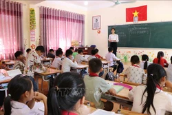 Học sinh lên lớp ở tỉnh Lai Châu. Ảnh: Nguyễn Oanh-TTXVN 