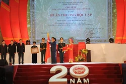 Phó Thủ tướng Vương Đình Huệ dự lễ kỉ niệm 20 năm tái thành lập tỉnh Bắc Kạn