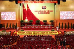 Phiên tham luận tại hội trường, sáng 27/1/2021. Ảnh: TTXVN