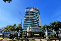 Trụ sở Công ty Cổ phần Tập đoàn Đức Long Gia Lai tại thành phố Pleiku, tỉnh Gia Lai. Ảnh: Hồng Điệp - TTXVN