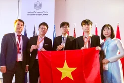 Cả 3 thí sinh dự thi Olympic Sinh học Quốc tế năm 2023 đều đạt huy chương. Ảnh: TTXVN phát