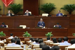 Bộ trưởng, Chủ nhiệm Ủy ban Dân tộc Hầu A Lềnh trả lời chất vấn. Ảnh: Doãn Tấn – TTXVN