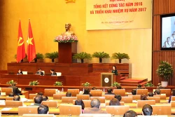 Chủ tịch Quốc hội Nguyễn Thị Kim Ngân dự Hội nghị triển khai nhiệm vụ năm 2017 của Văn phòng Quốc hội