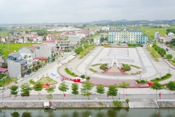 Diện mạo đô thị huyện Việt Yên ngày càng khang trang, phát triển. Ảnh: baobacgiang.com.vn