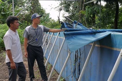 Bể bơi tại trường Tiểu học Anh Hùng Núp, xã Ia Hrú, huyện Chư Pưh (Gia Lai) hư hỏng, không thể sử dụng. Ảnh: Hoài Nam - TTXVN