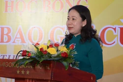 Phó Chủ tịch nước Võ Thị Ánh Xuân phát biểu. Ảnh: Văn Dũng - TTXVN