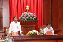 Thứ trưởng Bộ Nông nghiệp và Phát triển nông thôn Nguyễn Hoàng Hiệp phát biểu. Ảnh: Minh Trí - TTXVN