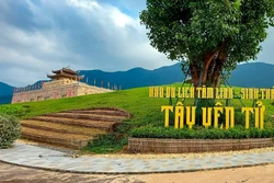 Khu di lịch tâm linh sinh thái Tây Yên Tử, tỉnh Bắc Giang. Ảnh: TTXVN phát