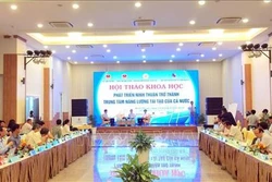 Hội thảo về phát triển Ninh Thuận thành trung tâm năng lượng tái tạo quốc gia