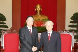 Tổng Bí thư Nguyễn Phú Trọng tiếp Đoàn đại biểu Đảng Cộng sản Trung Qu