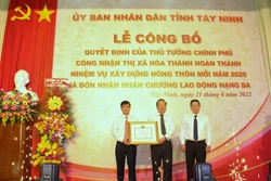 Tây Ninh: Công bố thị xã Hòa Thành hoàn thành nhiệm vụ xây dựng nông thôn mới
