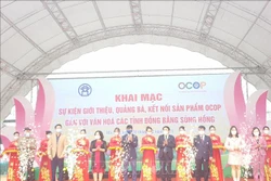 Đưa sản phẩm OCOP gắn với văn hóa các tỉnh đồng bằng sông Hồng đến với người dân Thủ đô