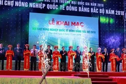 Khai mạc Hội chợ Nông nghiệp Quốc tế Đồng bằng Bắc bộ 2018