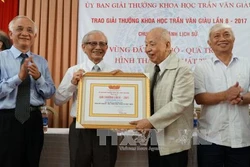 Trao Giải thưởng Trần Văn Giàu cho công trình “Vùng đất Nam bộ - Quá trình hình thành và phát triển”
