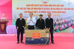 Chủ tịch Ủy ban Trung ương MTTQ Việt Nam dự Ngày hội Đại đoàn kết toàn dân tộc năm 2019 tại Sơn La