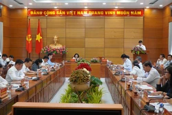 Quang cảnh buổi làm việc. Ảnh: Nhựt An - TTXVN