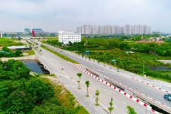 Tuyến đường Dương Xá - Đông Dư (huyện Gia Lâm) được thành phố đầu tư đồng bộ.