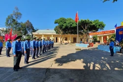 Đội K53 làm lễ xuất quân tìm kiếm, quy tập hài cốt liệt sỹ hy sinh tại Lào và Campuchia. Ảnh: Cao Nguyên - TTXVN