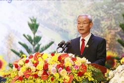 Bí thư Tỉnh ủy Đồng Nai Nguyễn Phú Cường phát biểu khai mạc Đại hội Đảng bộ tỉnh Đồng Nai lần thứ XI. Ảnh: Lê Xuân-TTXVN