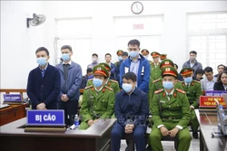  Các bị cáo tại phiên tòa. Ảnh: Doãn Tấn - TTXVN