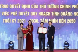 Chủ tịch nước Võ Văn Thưởng dự Lễ Công bố Quy hoạch tỉnh Quảng Ngãi thời kỳ 2021 - 2030, tầm nhìn đến 2050