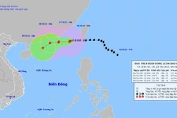 Thời tiết ngày 6/10/2023: Bão số 4 di chuyển theo hướng Tây, cách Hồng Kông (Trung Quốc) khoảng 430 km