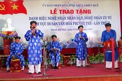 Thừa Thiên - Huế vinh danh các nghệ nhân có cống hiến xuất sắc