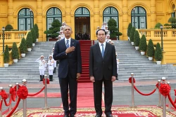 Một số hình ảnh Lễ đón Tổng thống Barack Obama