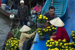 Sắc xuân chợ nổi Cái Răng ngày cuối năm