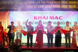 Khai mạc “Hội chợ Nông nghiệp và triển lãm sản phẩm OCOP vùng Trung du miền núi phía Bắc - Tuần lễ cam Cao Phong năm 2020”