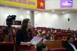 Bà Tẩn Thị Quế, Bí thư Huyện ủy Tam Đường. Ảnh: Quý Trung - TTXVN