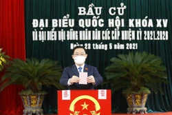 Chủ tịch Quốc hội Vương Đình Huệ bầu cử tại huyện An Lão, Hải Phòng