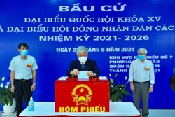 Nhiều đồng chí lãnh đạo Đảng, Nhà nước bỏ phiếu bầu cử tại Thủ đô Hà Nội
