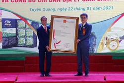 Khai mạc Hội chợ OCOP Tuyên Quang 2021 và Công bố chỉ dẫn địa lý Cam sành Hàm Yên