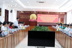 Quang cảnh buổi làm việc. Ảnh: Trung Hiếu - TTXVN