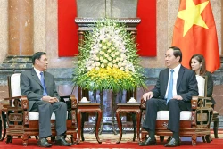 Chủ tịch nước Trần Đại Quang tiếp Chủ nhiệm Văn phòng Chủ tịch nước Lào